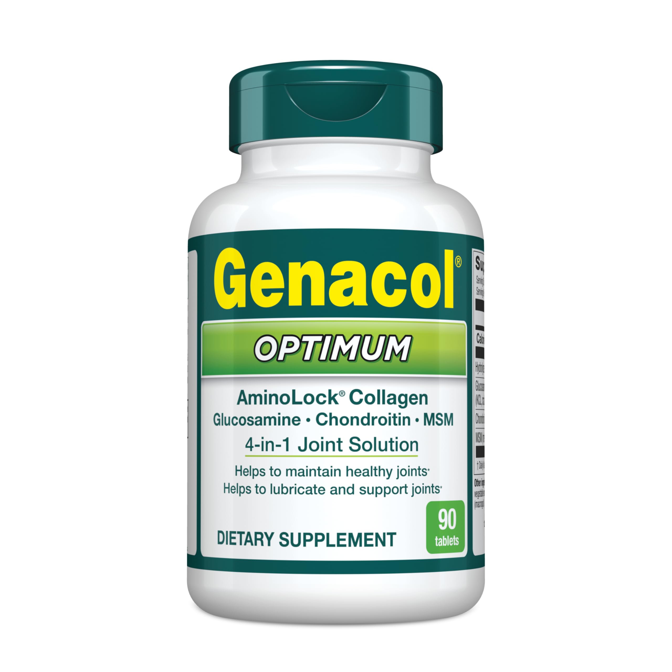 Genacol Optimum bottle front with label