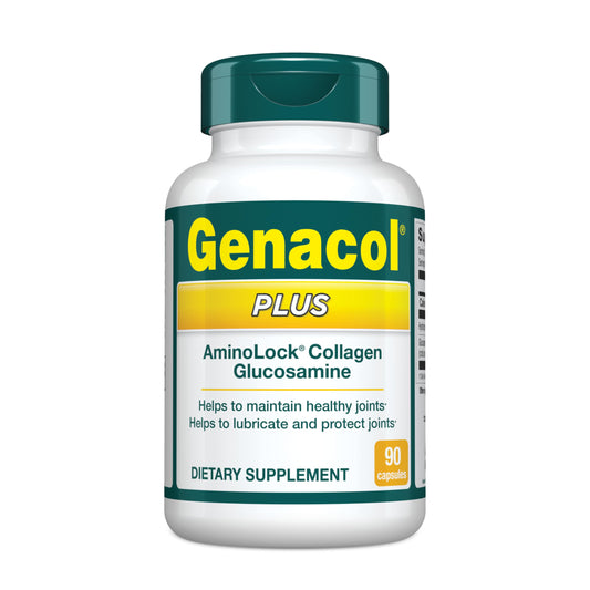 Genacol Plus bottle containing 90 capsules