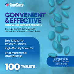 GenCare gentle elimination routine visual depicts nighttime use for relief.