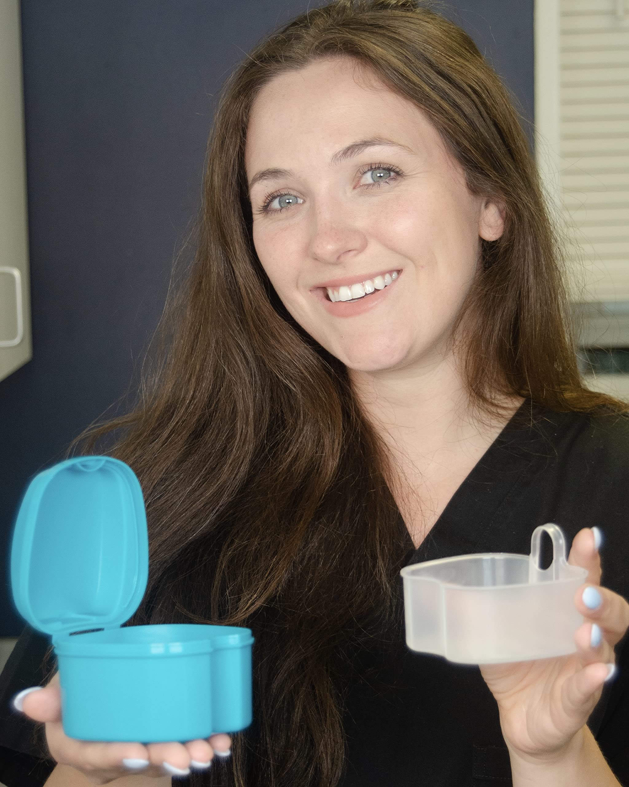Night cleaner denture bath box suitable for dentures, retainers, and mouthguards