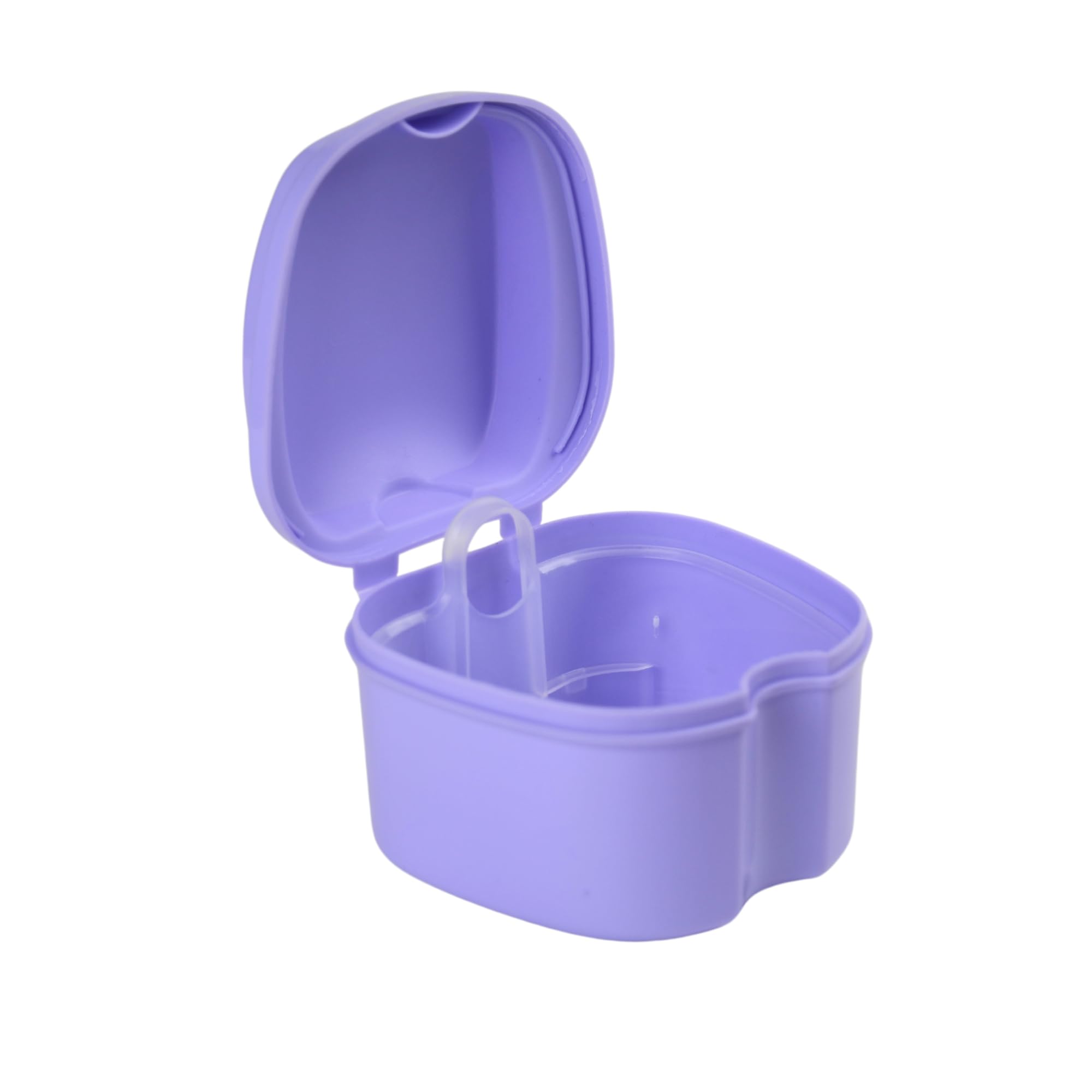 Portable denture cleaning box for dentures, night guards, retainers and mouthguards