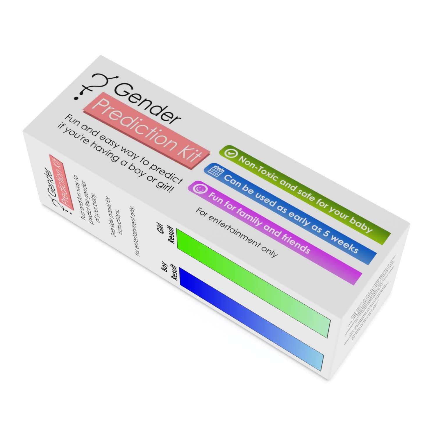 Kit packaging showing the 'As early as 5 weeks' claim