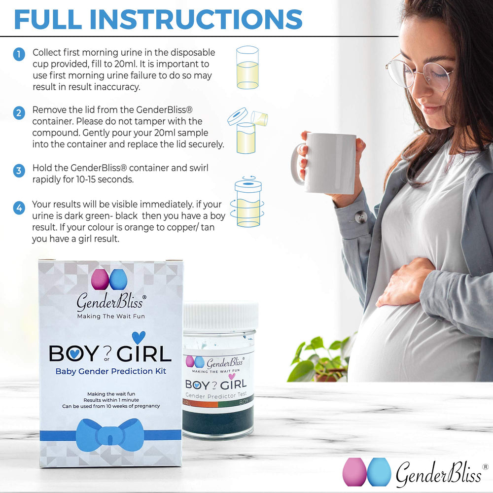 Non-invasive home gender prediction kit for expectant parents