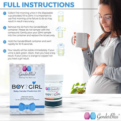 Non-invasive home gender prediction kit for expectant parents