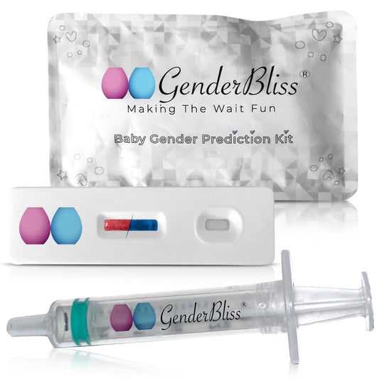 GenderBliss early gender prediction kit packaging and instructions