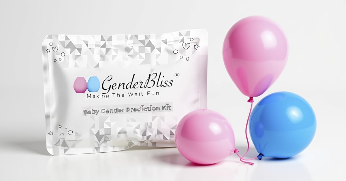 Color result indicators showing blue for boy and pink for girl
