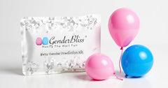 Color result indicators showing blue for boy and pink for girl