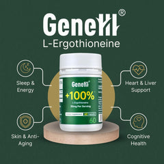 GeneIII Ergothioneine bottle and packaging