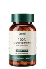 GENEIII Milk Thistle + L-Ergothioneine bottle label