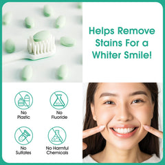 Travel-friendly toothpaste tablets with no liquids