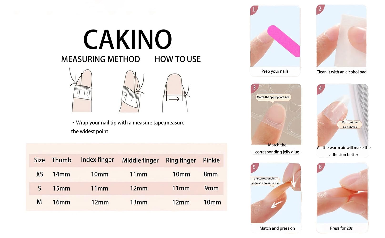 Generic BTMMA material nails feel flexible and comfortable
