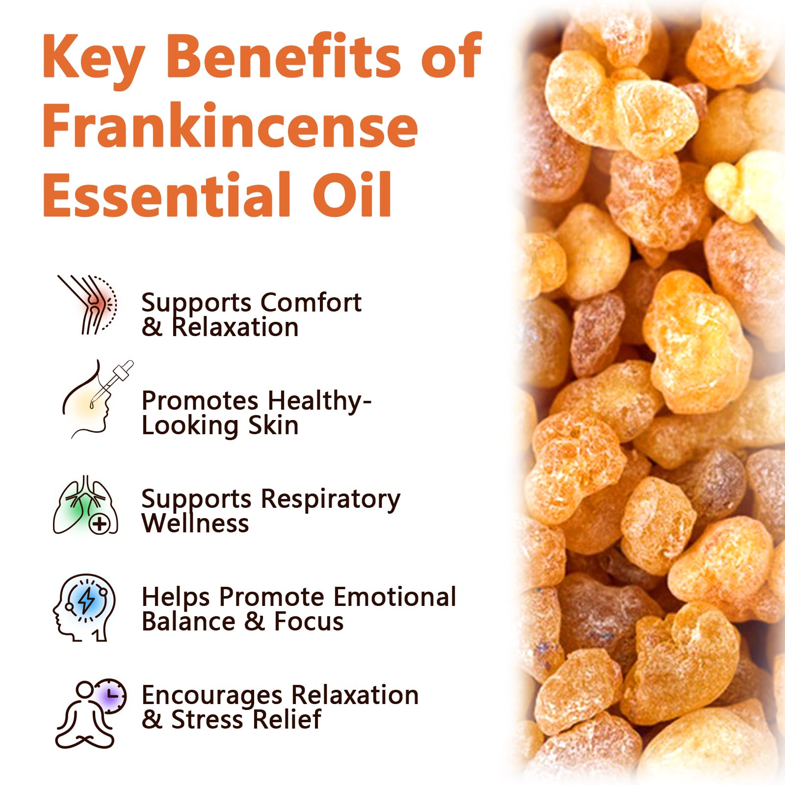 Generic Frankincense Oil body massage promotes relaxation and relief during a session.