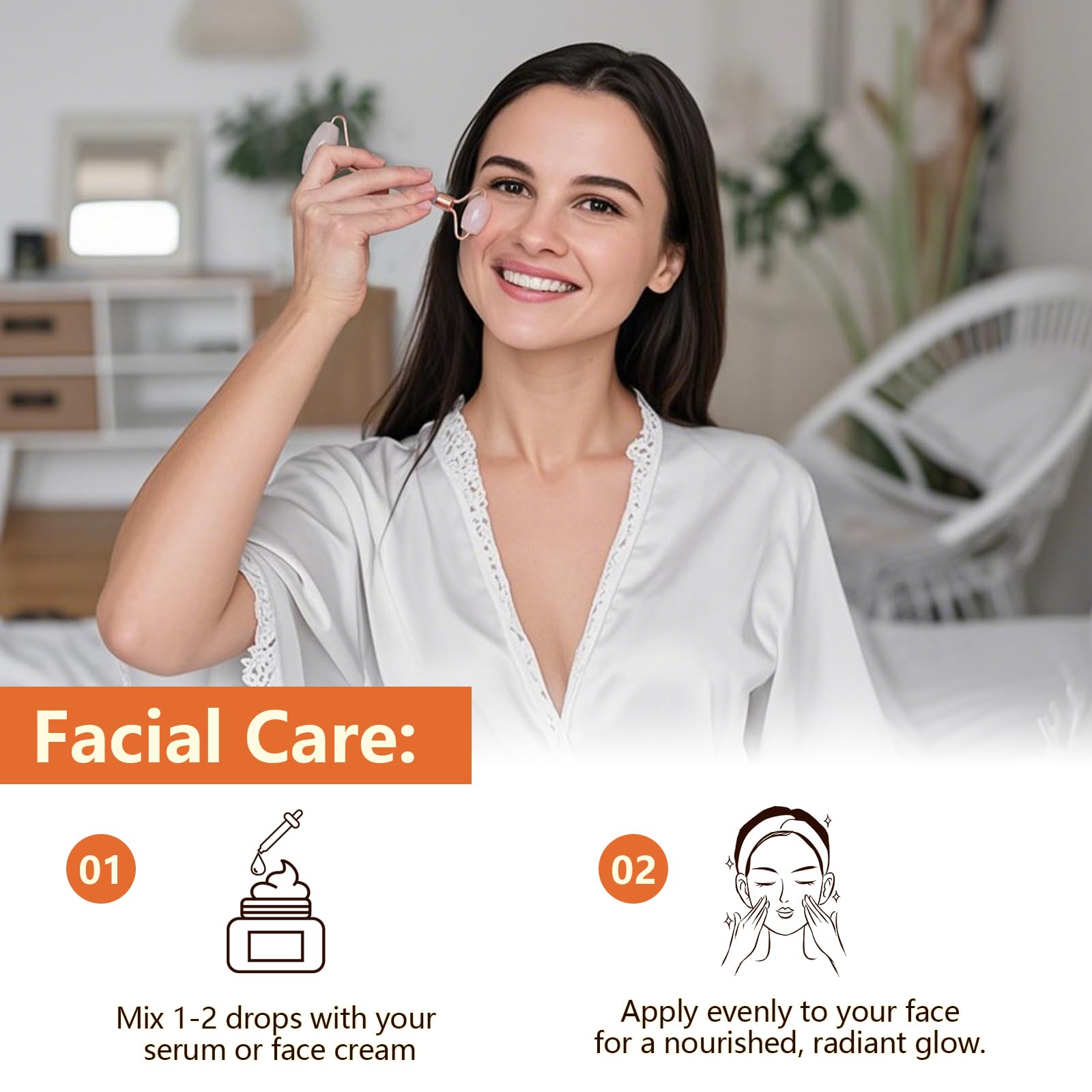 Generic Frankincense Oil face application offers hydrating skincare support.