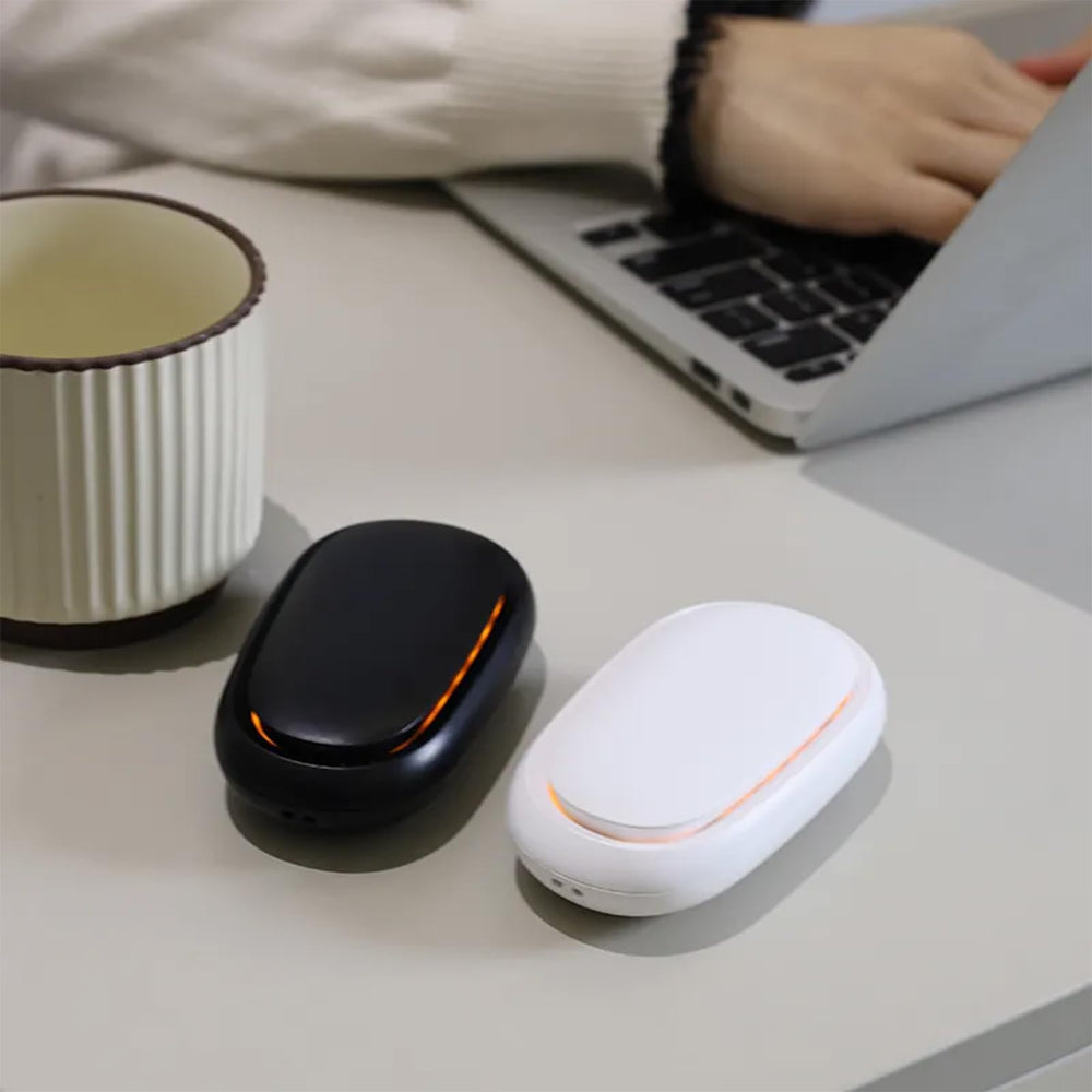 Generic portable essential oil diffuser battery feature highlighting USB-C rechargeable power