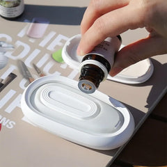 Generic portable essential oil diffuser office-desk setup for silent focus and fresh workspace