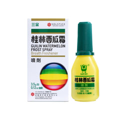 Solstice Watermelon Frost Breath Freshener bottle in multicolor design, 0.12 oz