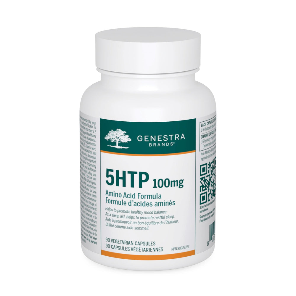 Genestra 5HTP 100 mg bottle with 90 capsules - product hero image