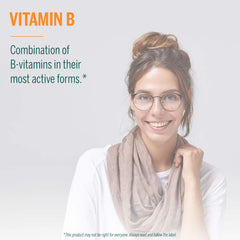 Close-up of B vitamin capsules for Genestra Active B Complex
