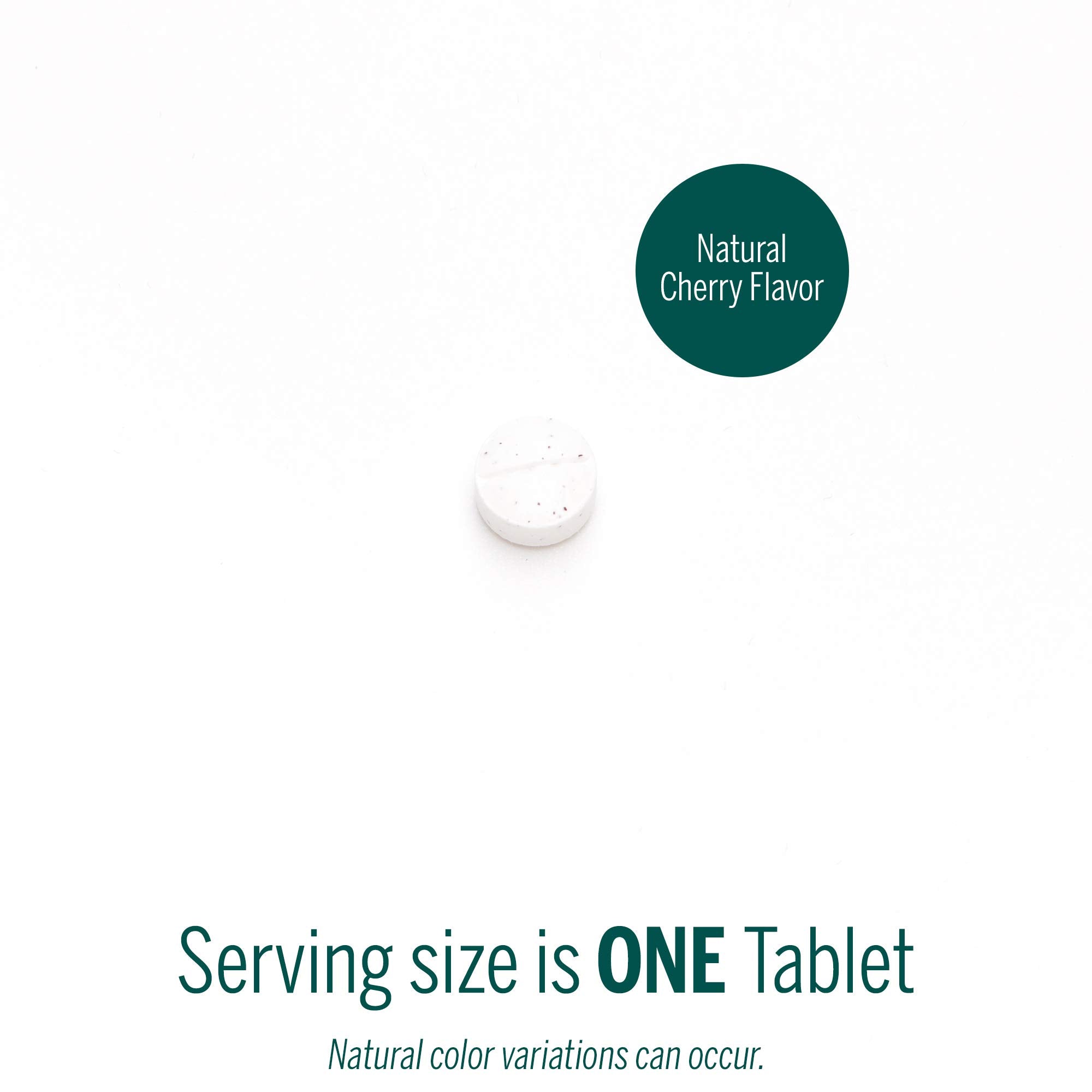 Close-up of cherry-flavored B12 chewables