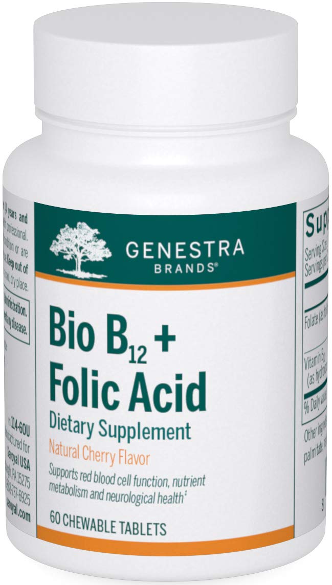 Genestra Bio B12 + Folic Acid front view