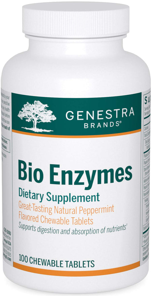Genestra Bio Enzymes bottle on white background