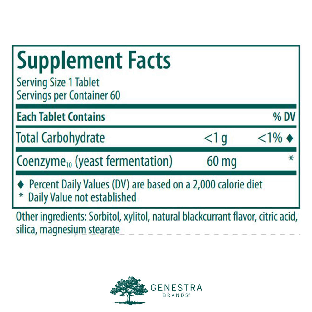 Genestra CoQ10 Chewable packaging front view