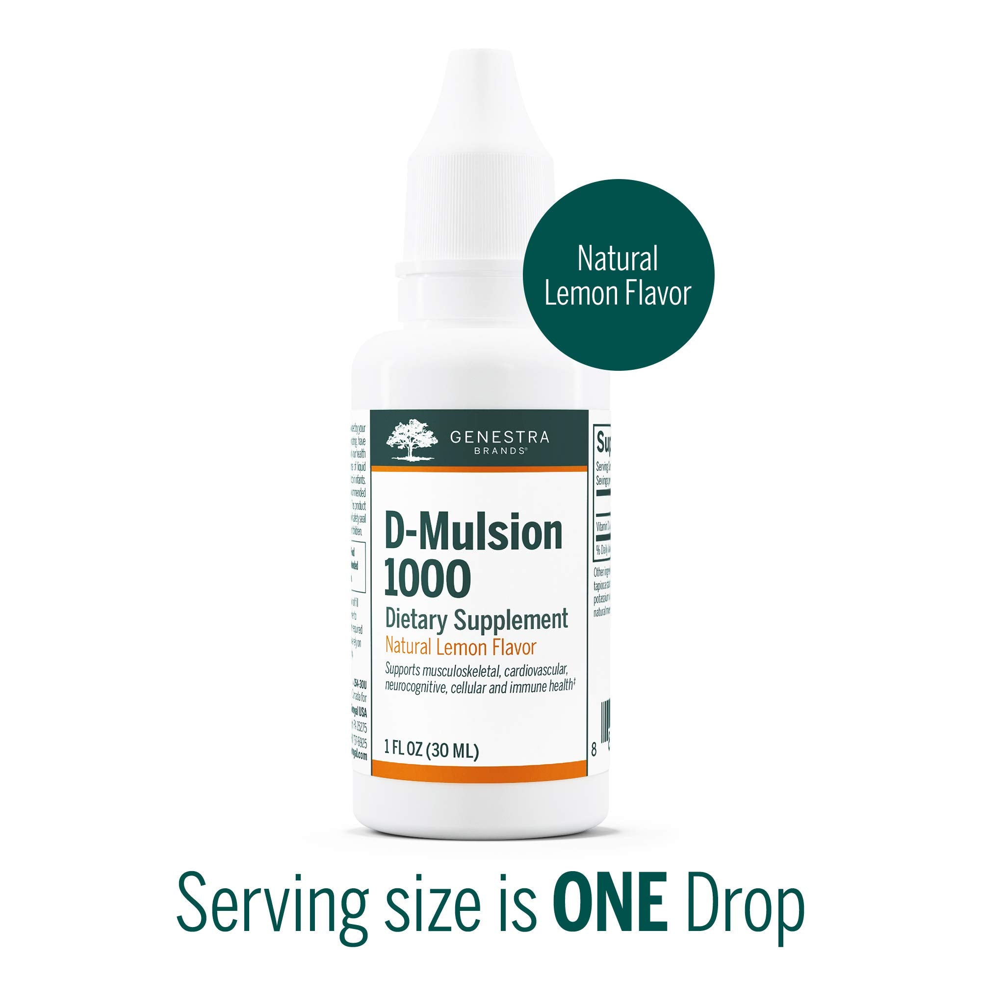 Genestra D-Mulsion 1000 Lemon Drops label