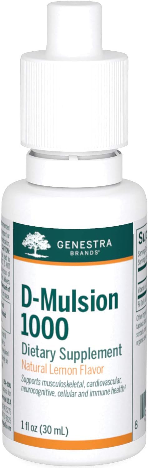 Genestra D-Mulsion 1000 Lemon Drops packaging box