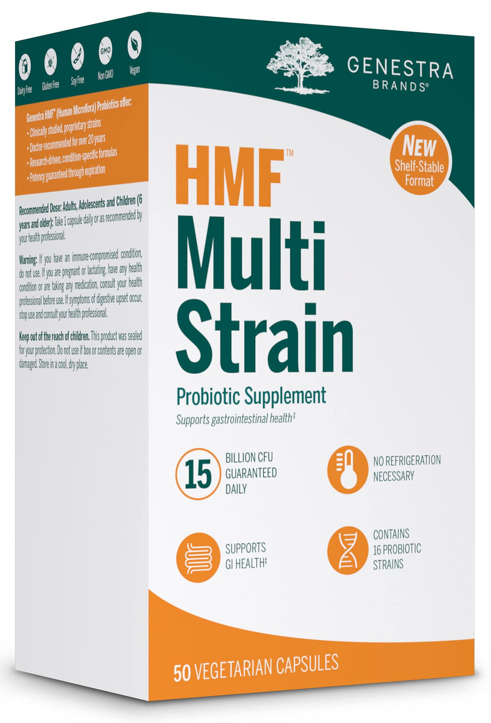 Genestra Brands HMF Multi Strain | Shelf-Stable Probiotic for GI Healt ...
