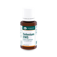 Genestra Selenium CWS bottle with 0.5 fl oz label