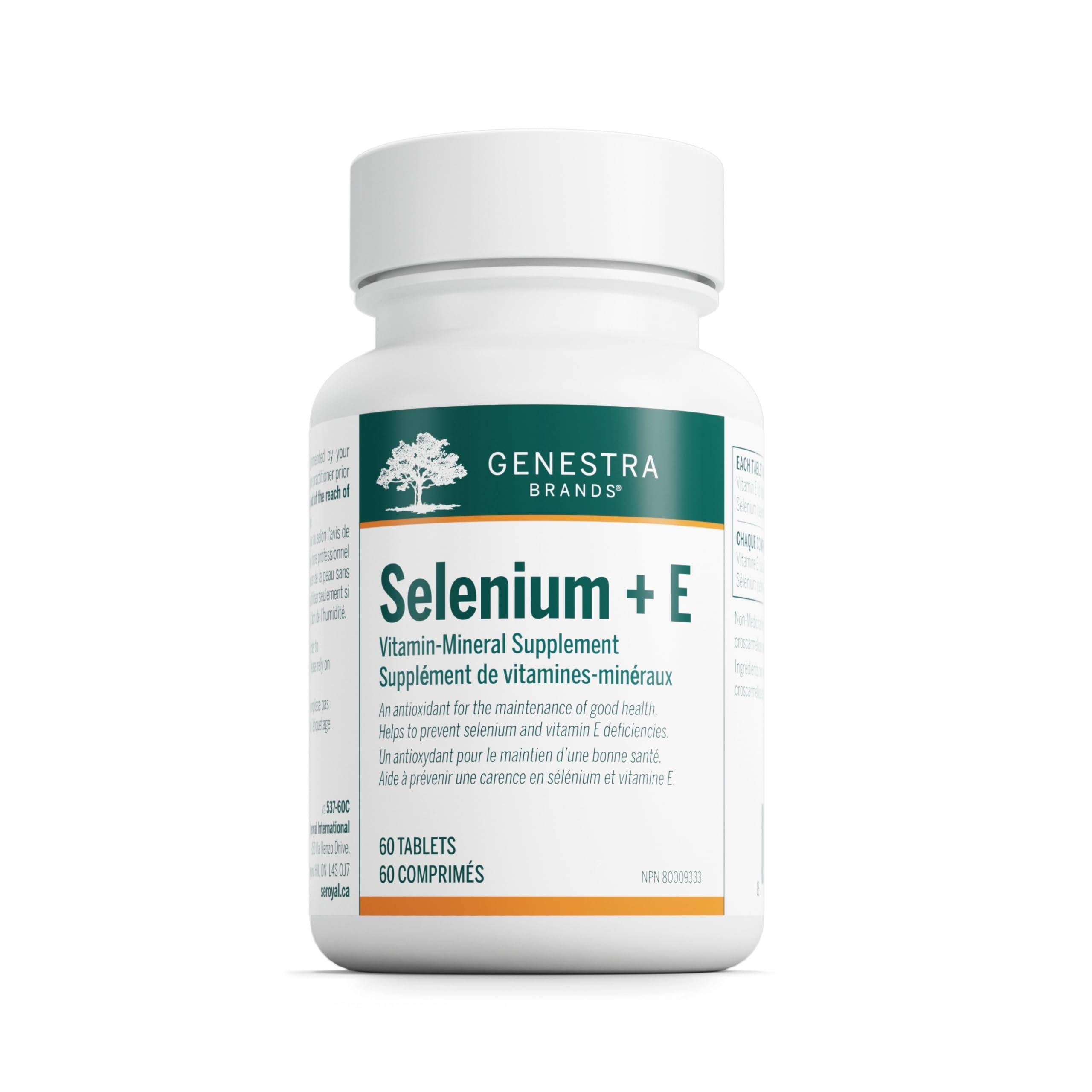 Genestra Selenium + E bottle with 60 tablets