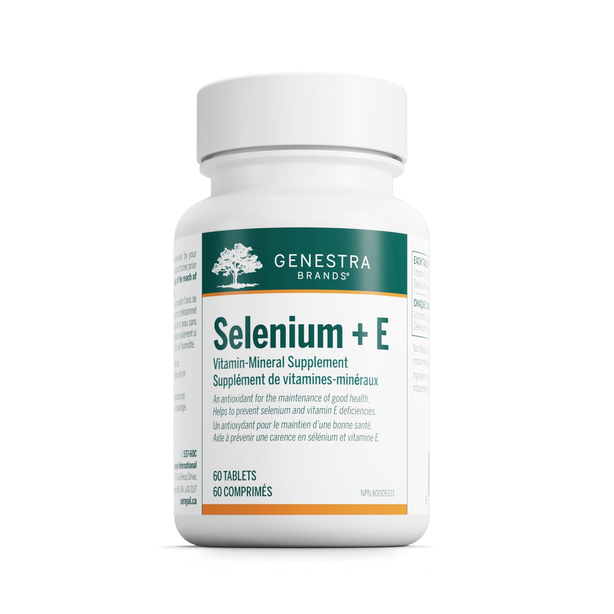 Genestra Selenium + E bottle with 60 tablets