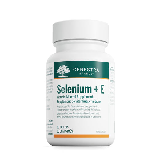 Genestra Selenium + E bottle with 60 tablets