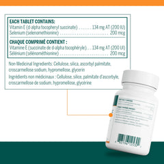 Selenium and Vitamin E antioxidant supplement by Genestra