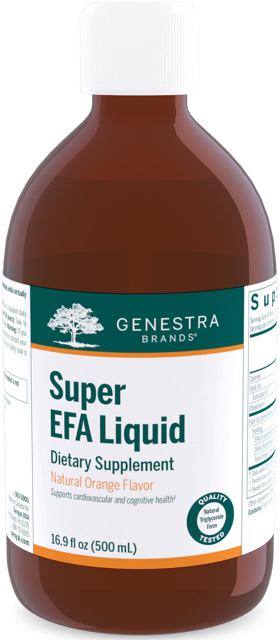 Genestra Super EFA Liquid 16.9 oz bottle front view