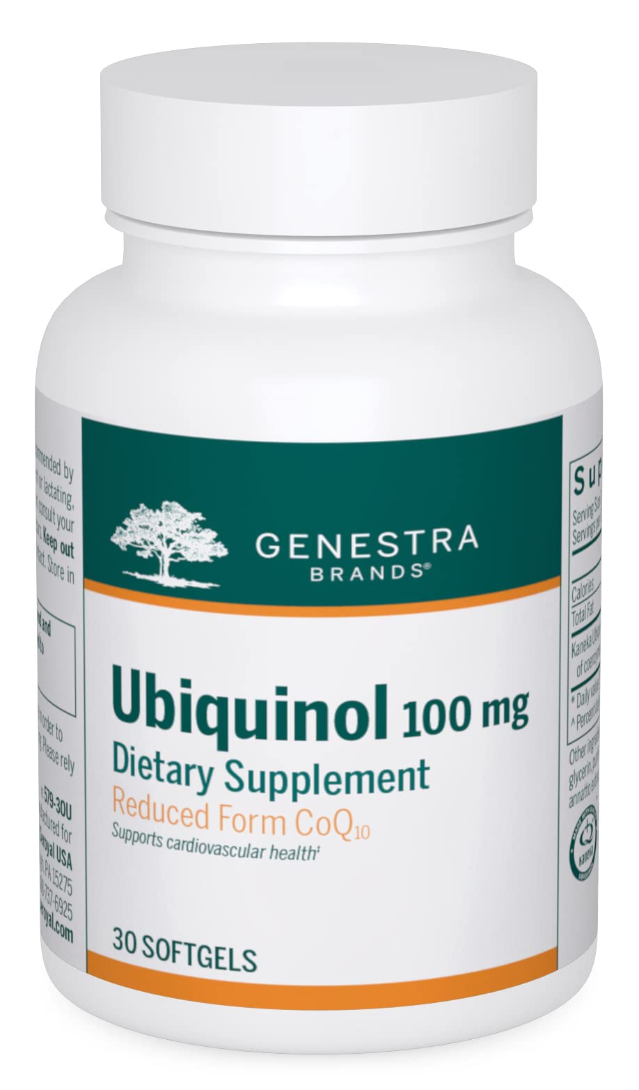 Genestra Ubiquinol 100mg softgel capsule bottle