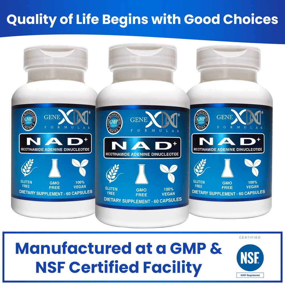 Made in USA Genex Formulas NAD+ bottle