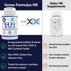 Genex NR bottle label close-up