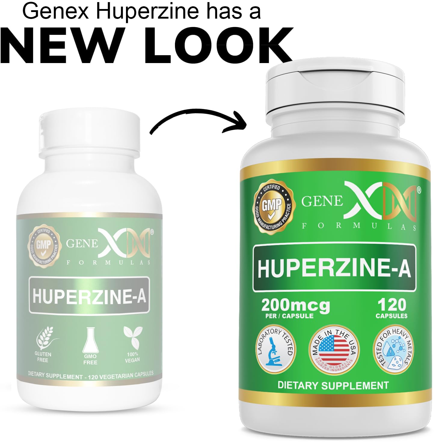 Close-up of Huperzine A capsules