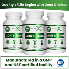 Genex Lions Mane 3 Pack packaging box