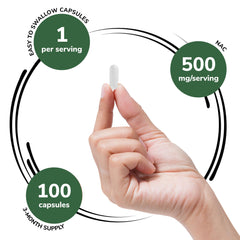 Genex NAC bottle label detail