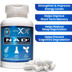 NAD+ capsules close-up