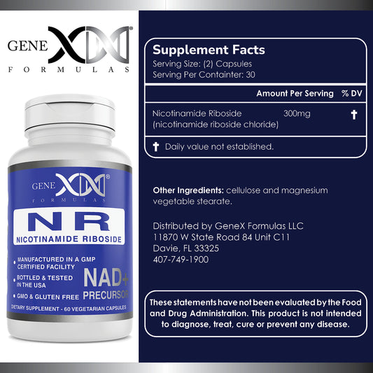 Close-up of Genex NR 300mg capsules