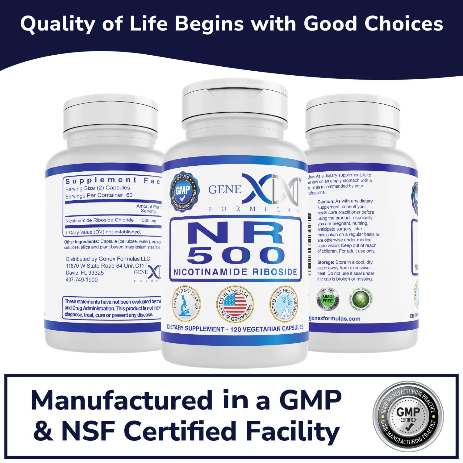 USA facility GMP and NSF tested seal