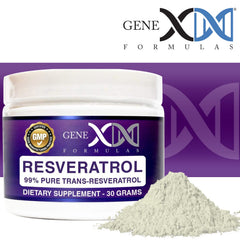 Resveratrol powder being dispensed for a serving