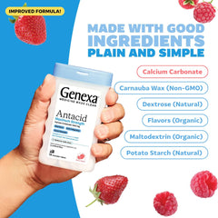Genexa antiacide comprimés mâchables faciles à utiliser au quotidien.