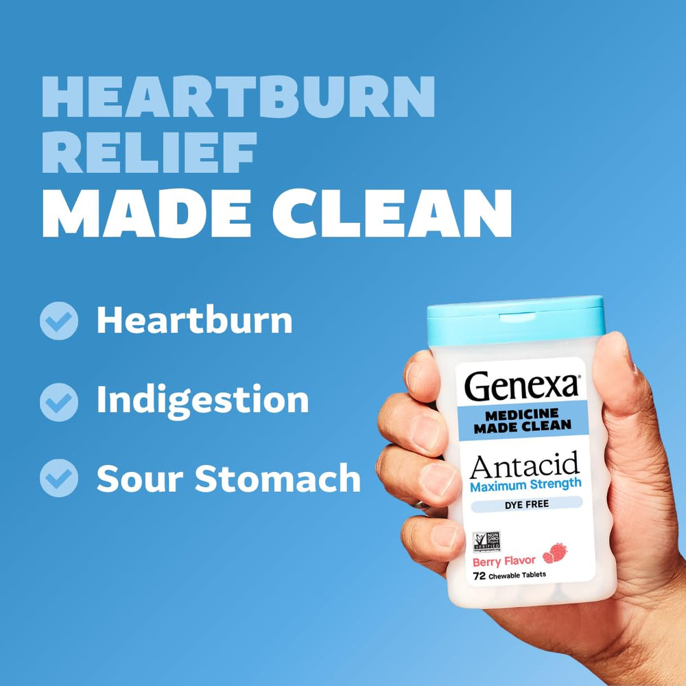 Genexa antiacide sans colorants, idéal pour une expérience naturelle.