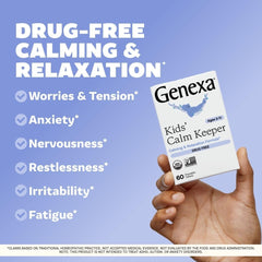 Close-up of Genexa Kid's Calm Keeper label