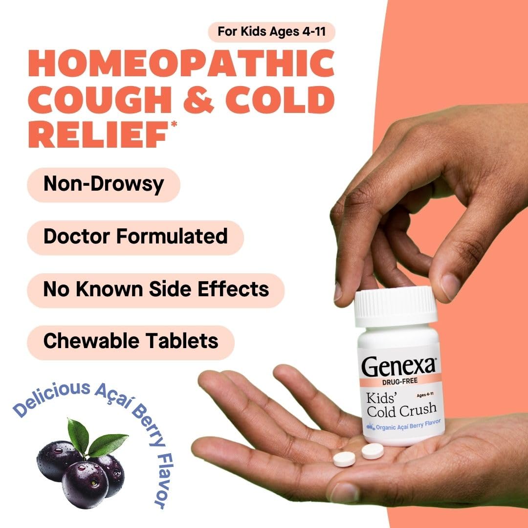 Genexa Kids Cold Crush Acai Berry flavor chewables
