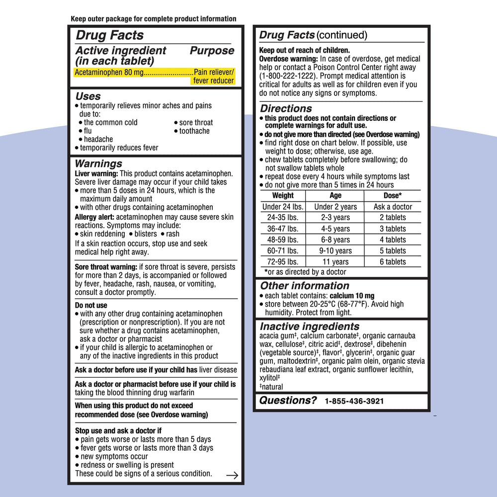 Ingredients list and allergen information on label